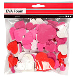 Cœurs en mousse, autocollants, 200pcs. - afbeelding 2