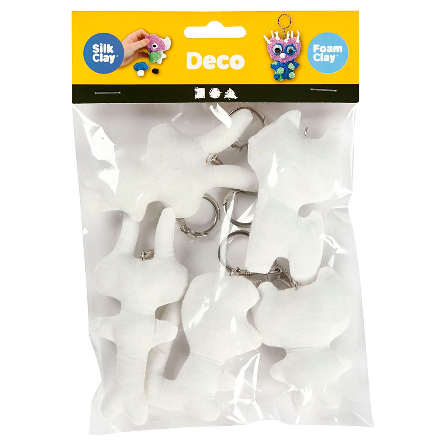 Creativ Company Fabric Animals Key Ring, 5e.