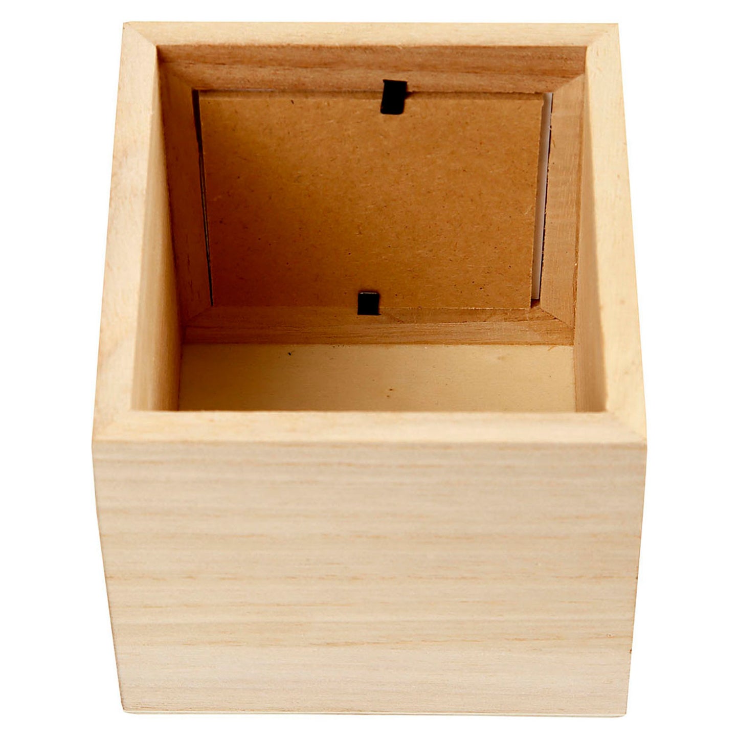 Plateau à stylo en bois avec cadre photo