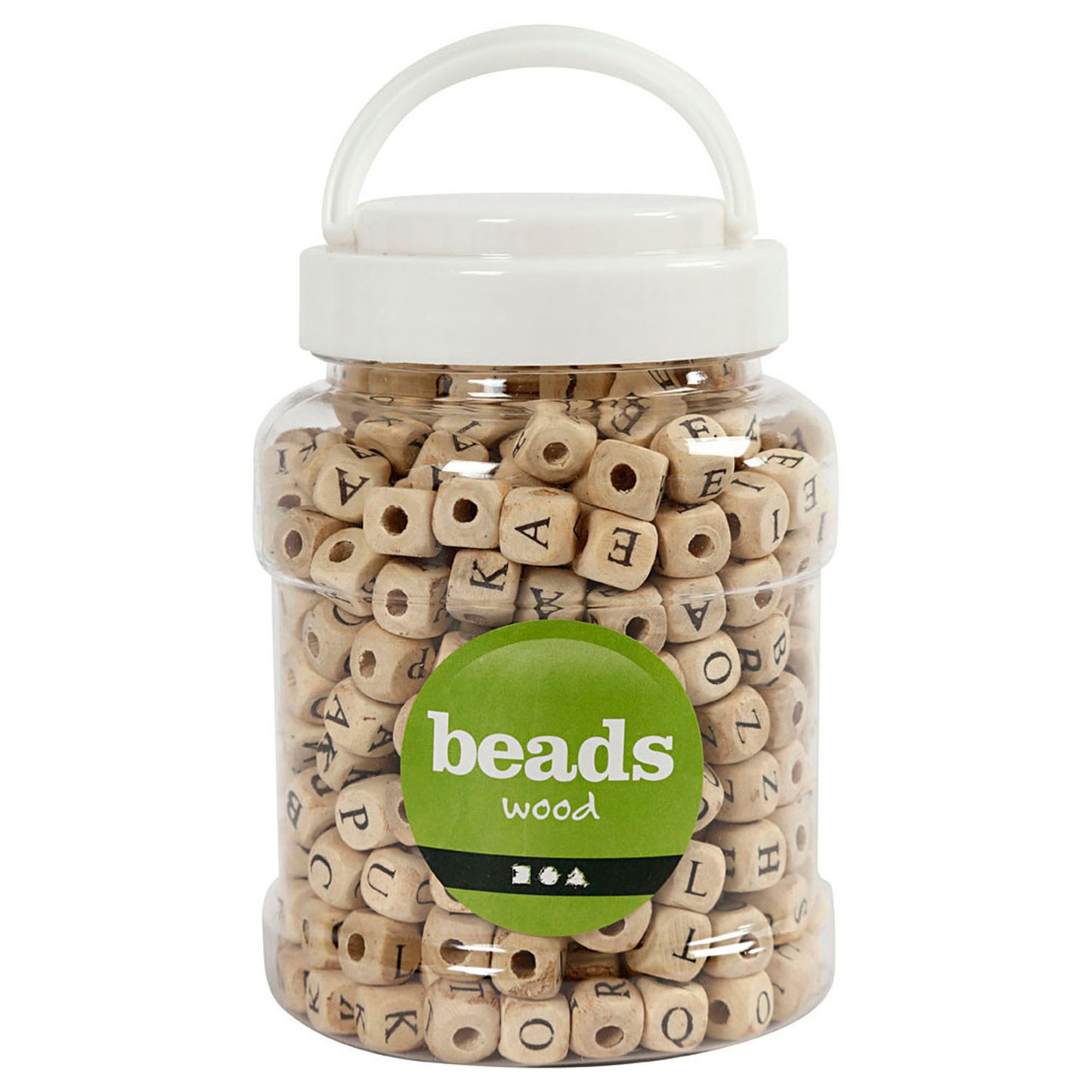 Ensemble de perles de lettres en bois, 400e.