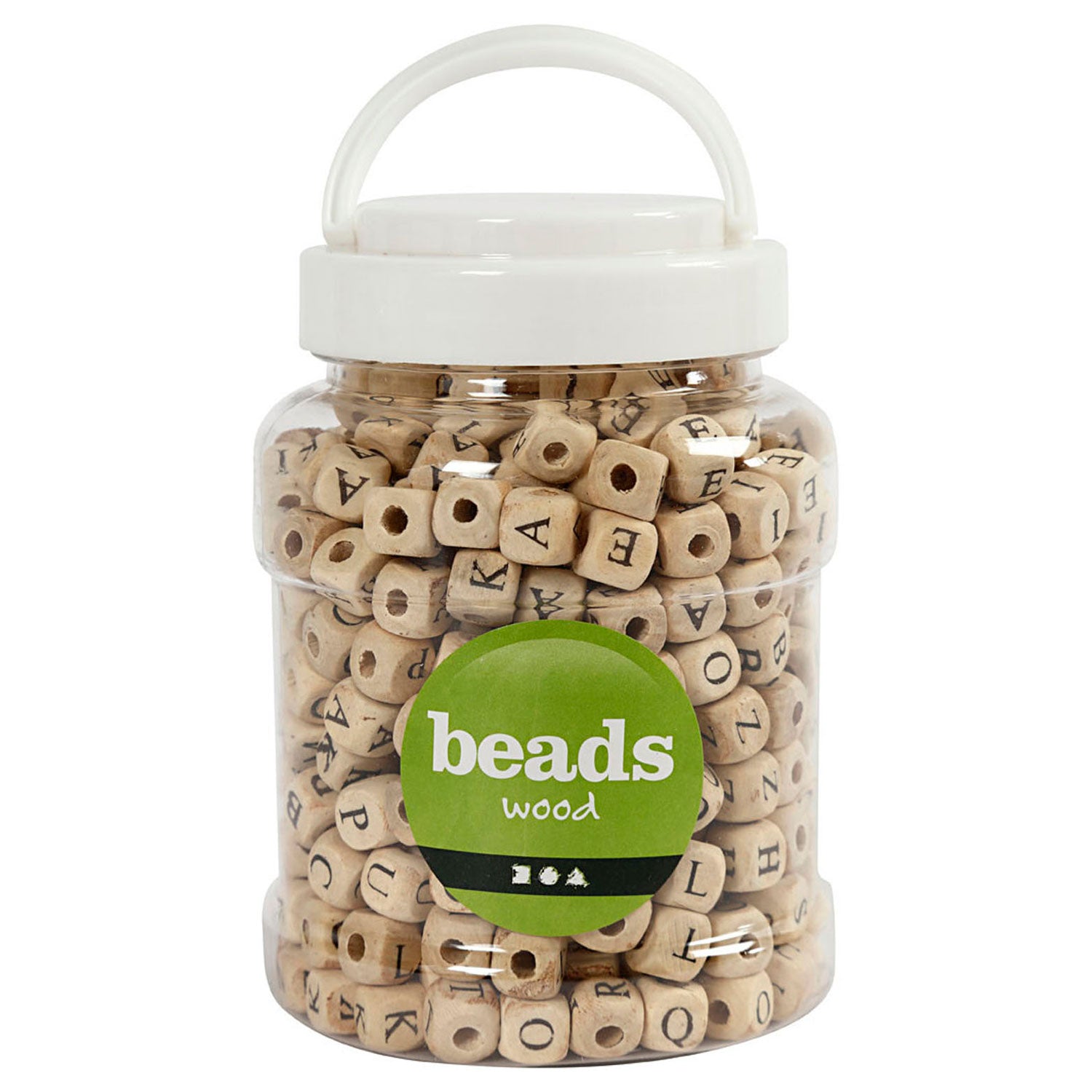 Ensemble de perles de lettres en bois, 400e.
