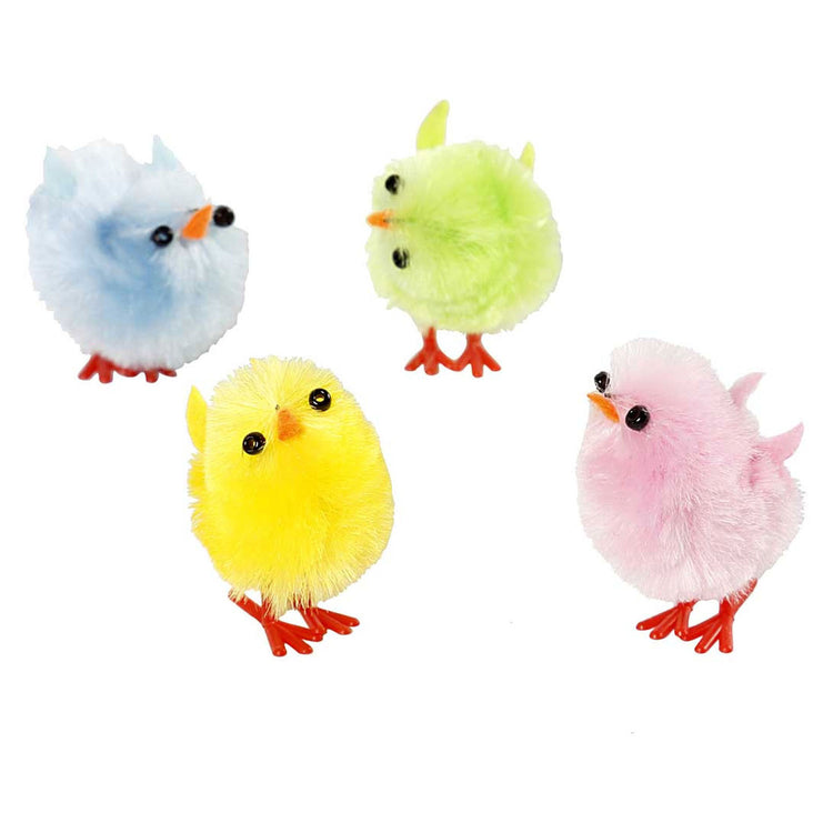 Creativ company Poussins de Pâques, h : 30 mm, couleurs pastel, 12 pièces 1 boîte