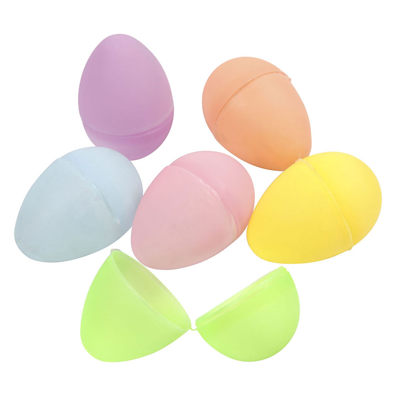 Oeufs en plastique colorés, 12e.