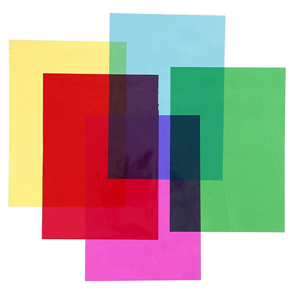 Creativ Company Cellulophan Foil Feuilles colorées, A4, 20e.