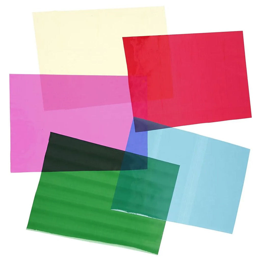 Creativ Company Cellulophan Foil Feuilles colorées, A4, 20e.