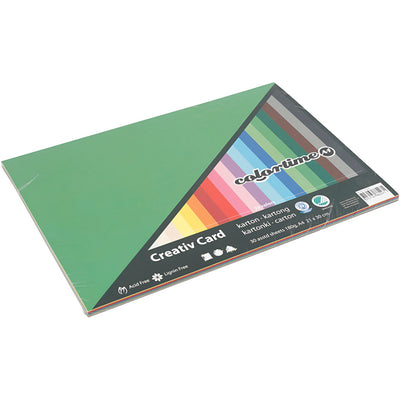 Creativ Company coloré en carton A4, 30 feuilles