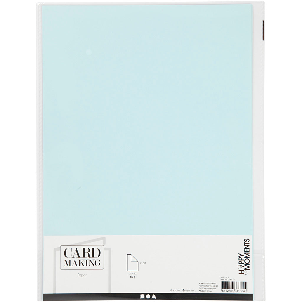Paper Light Blue A4 80gr, 20st.