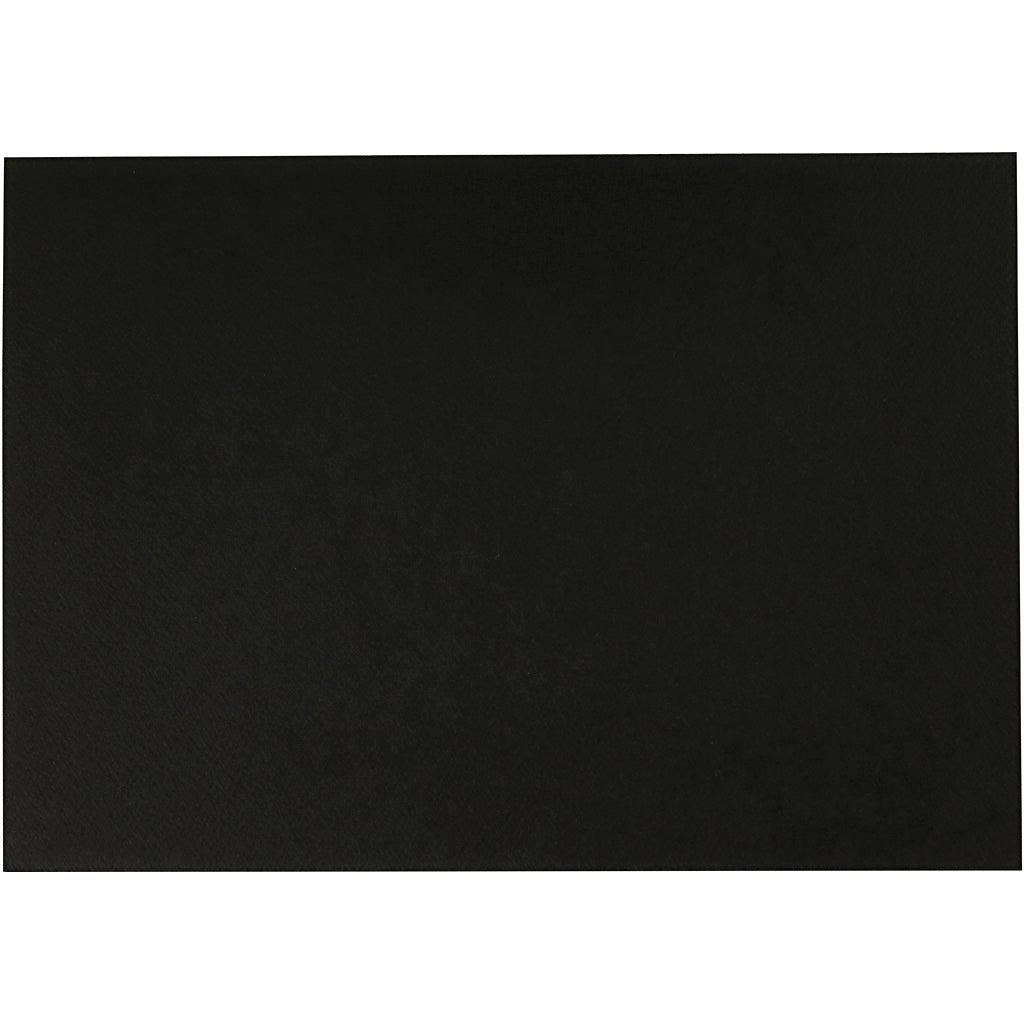 Papier aquarelle noir A4 300gr, 10 feuilles
