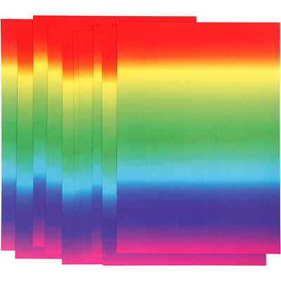 Papier arc-en-ciel A4 180gr, 10 feuilles