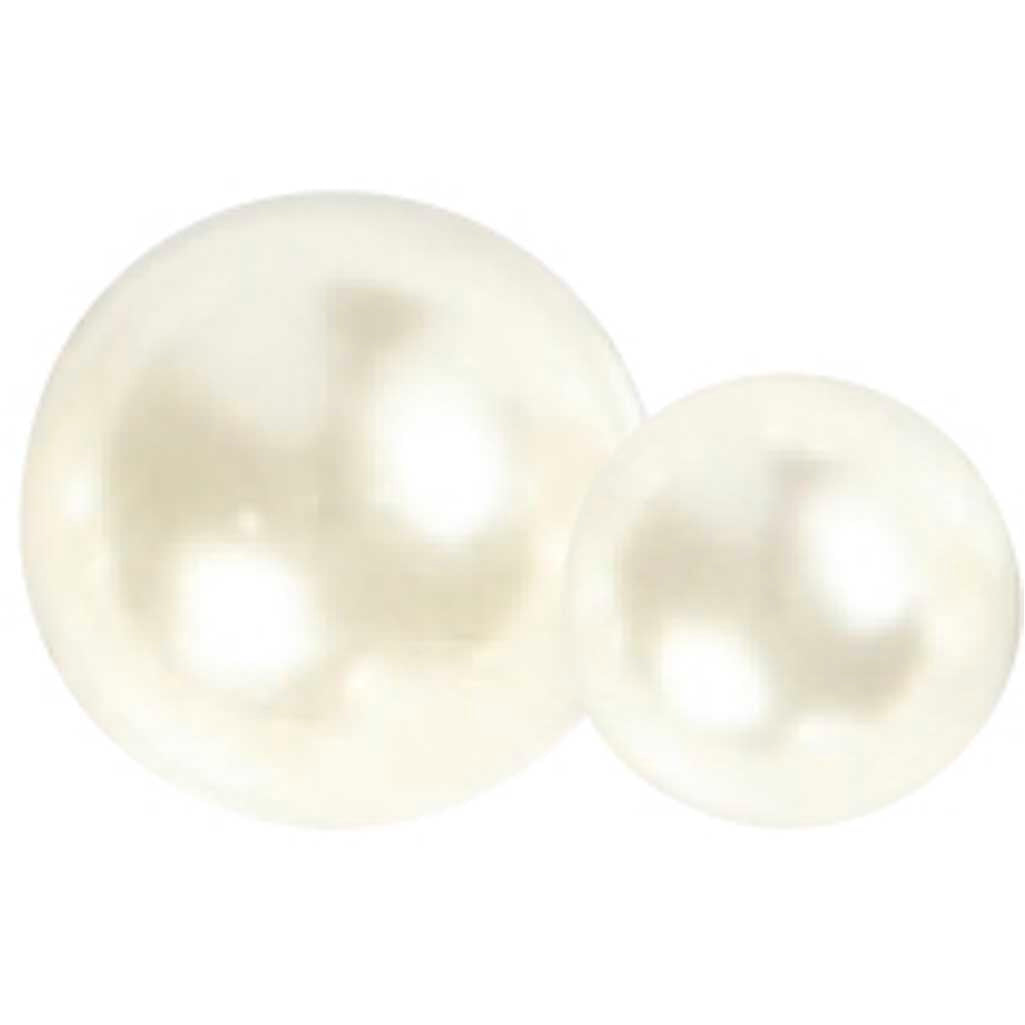 Perles à mi-pâte blanches 2-8 mm, 140e.