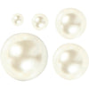 Perles à mi-pâte blanches 2-8 mm, 140e.