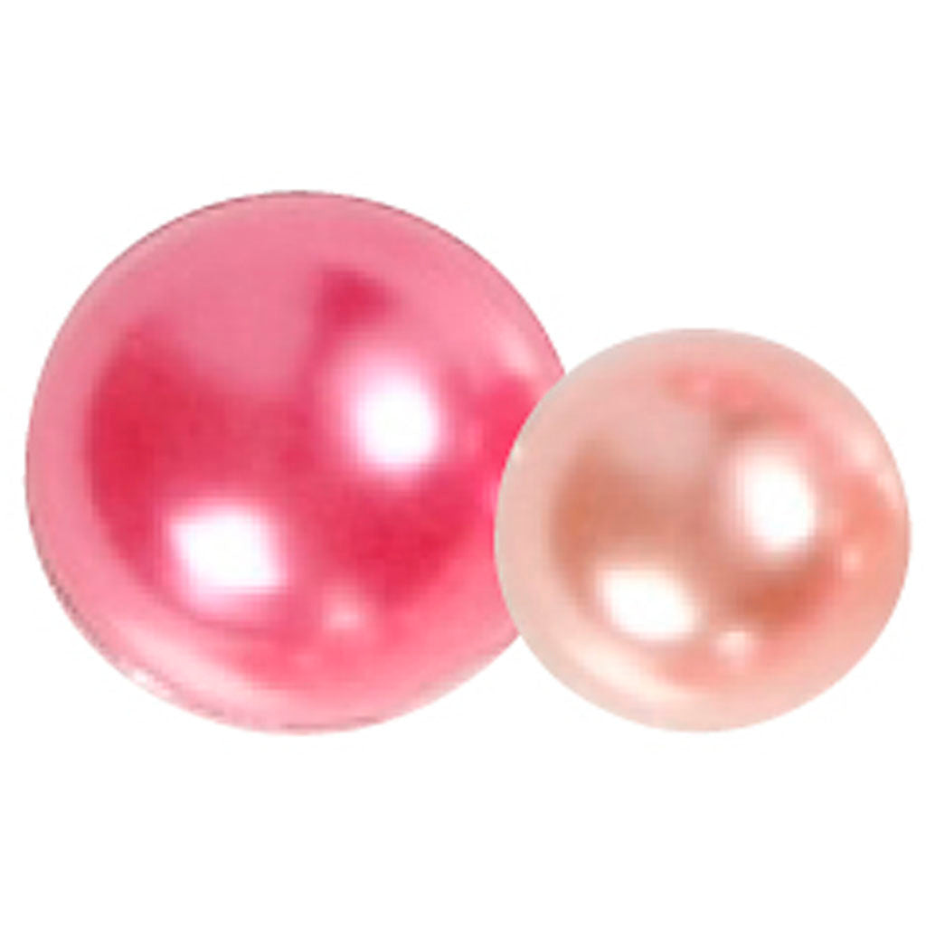 Perles à mi-pâte Rose 2-8 mm, 140e.