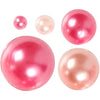 Perles à mi-pâte Rose 2-8 mm, 140e.