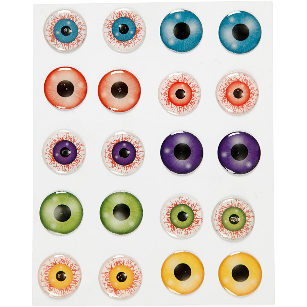 Eyes 3D 20 mm, 1 feuille