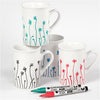 Creativ Company Glasen Porcelain INTEN COLOR, 4ST.