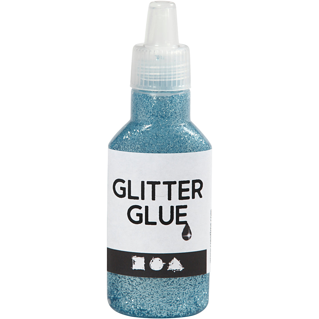 Creativ Company Glitter Glue Light Bleu, 25 ml