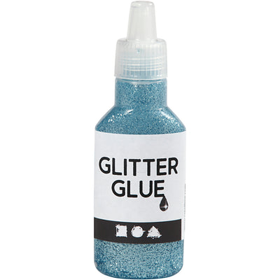 Creativ Company Glitter Glue Light Bleu, 25 ml