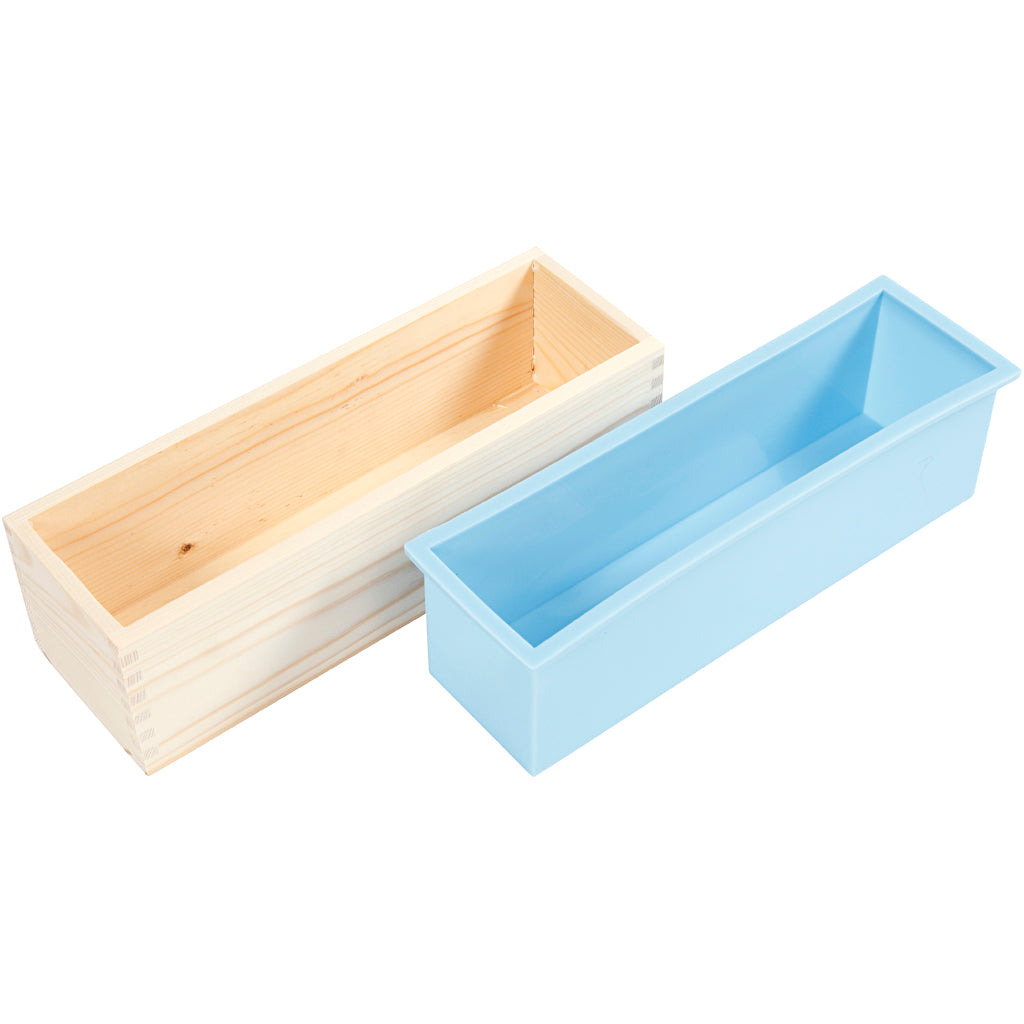 Forme de silicone Creativ Company dans une boîte en bois, 1500 ml