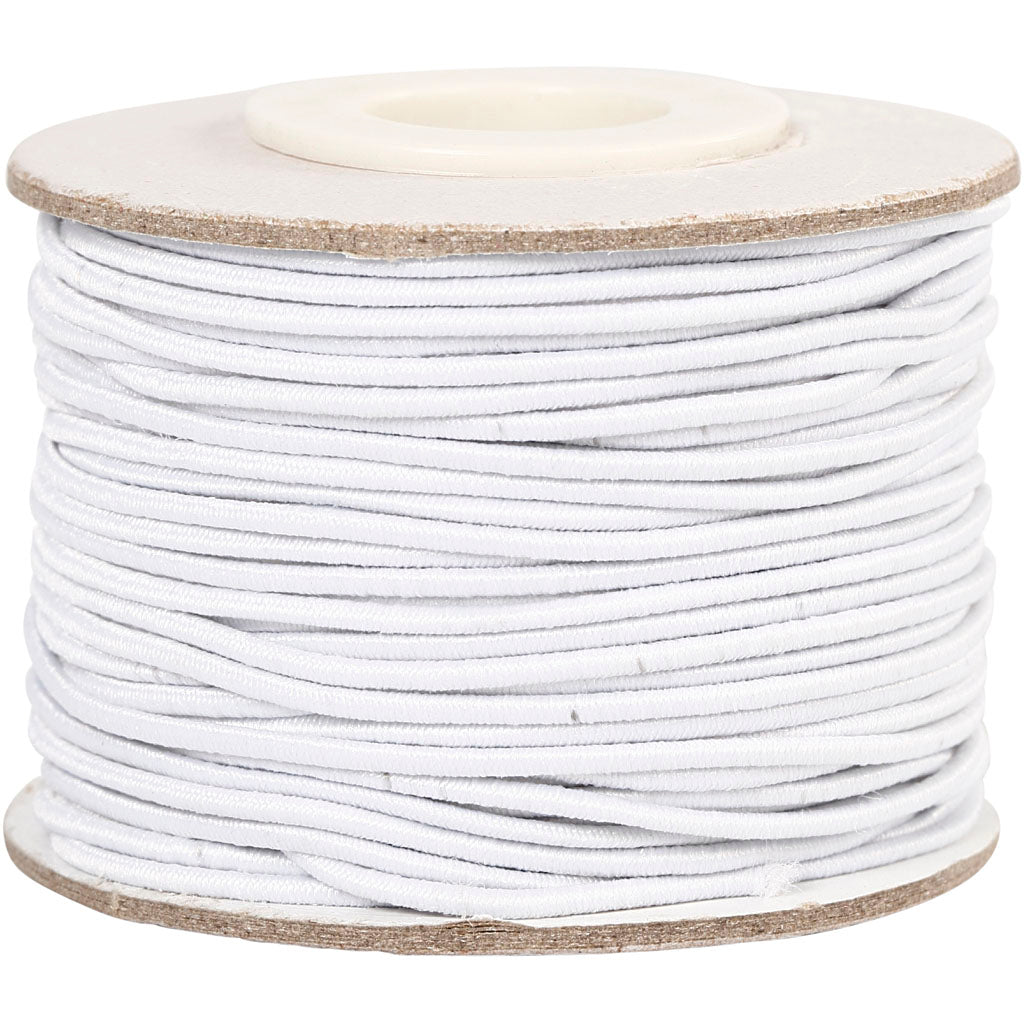 Épaisseur élastique 1 mm blanc, 25m