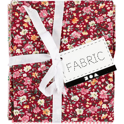 Tissu patchwork rose 45x55cm, 4st.