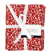 Tissu patchwork rouge 45x55cm, 4st.