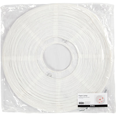 Lampe en papier de riz blanc, 35cm