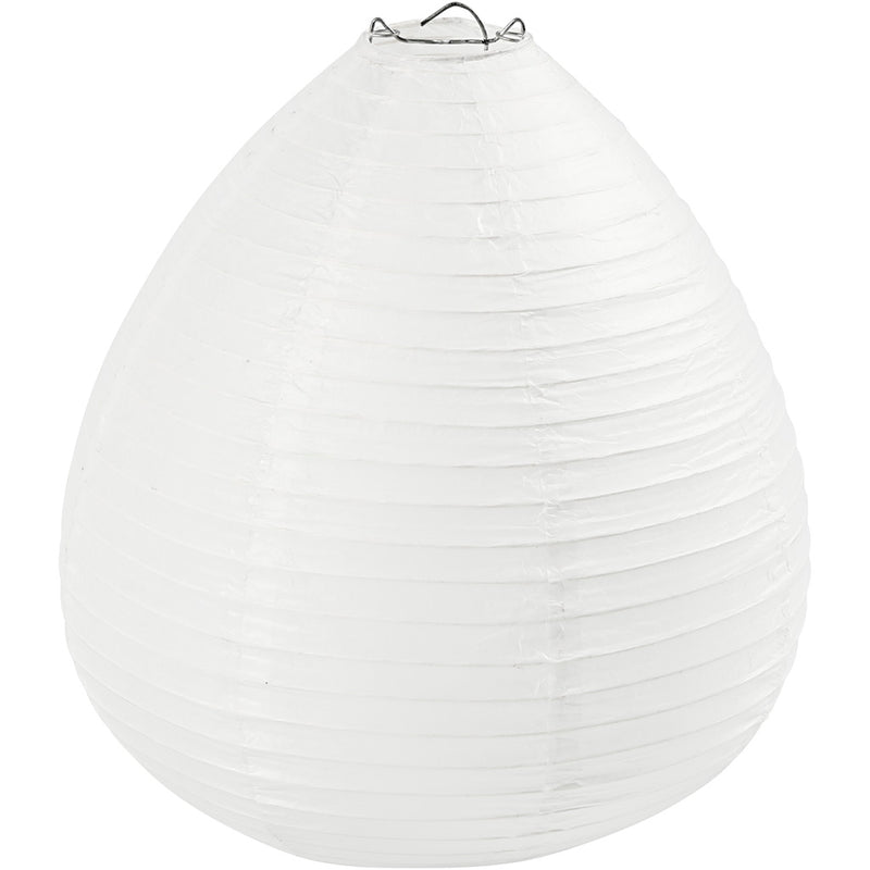 Rice Paper lampe blanche Drop, 27 cm