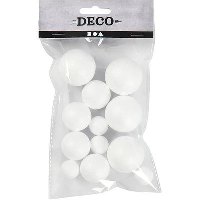 Boules de styropors blancs, 12e.