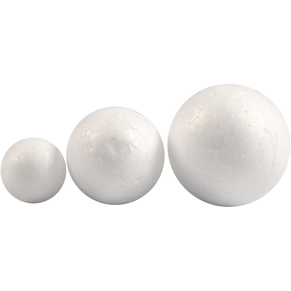 Boules de styropors blancs, 12e.