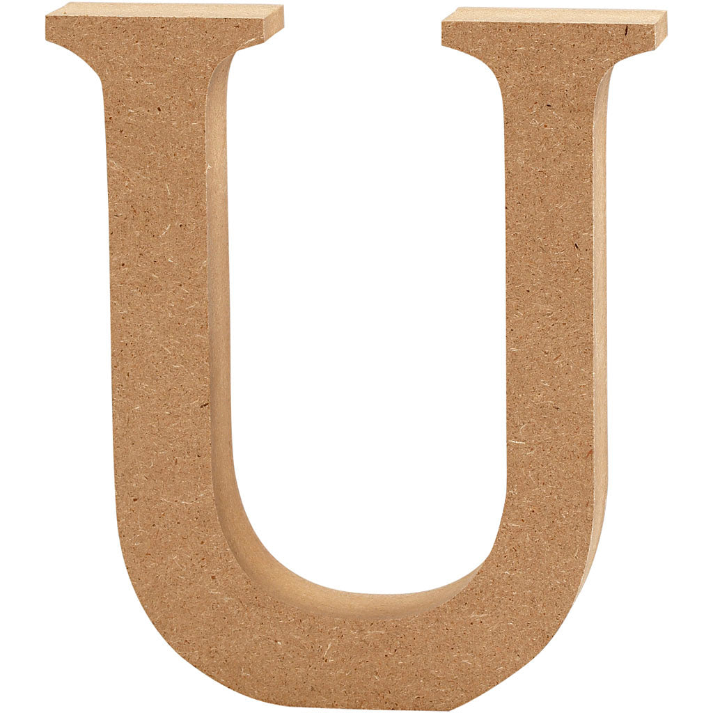 Creativ Company Letter U MDF 13cm, 1er.