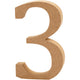 Creativ Company numéro 3 MDF 13cm, 1er.