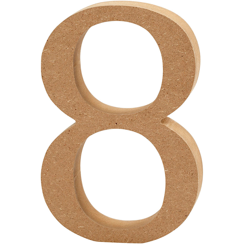 Creativ Company numéro 8 MDF 13cm, 1er.