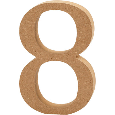 Creativ Company numéro 8 MDF 13cm, 1er.