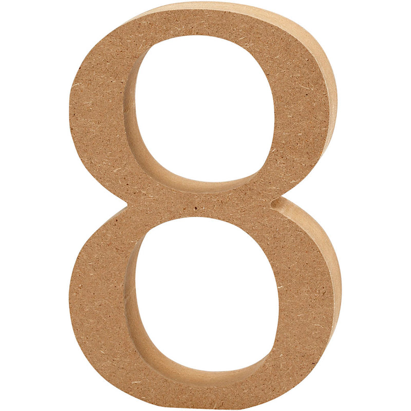 Creativ Company numéro 8 MDF 13cm, 1er.