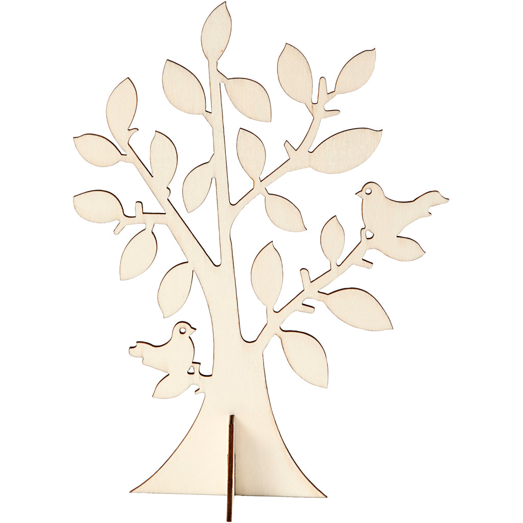 Arbre en bois de la compagnie de crétiv avec pied