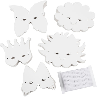 Creativ Company Fantasimaskers White, 100e.