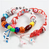 Perles de lettre blanc 7 mm, 200st.