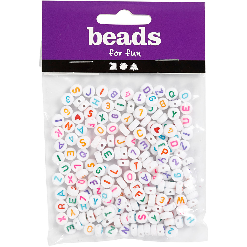 Perles et numéros de lettres, 200st.