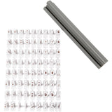 Creativ Company Stamp Set Ensemble de lettres en caoutchouc et de chiffres blancs - afbeelding 3