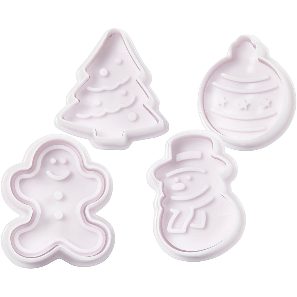 Creativ Company saillant les formes avec Stamp Christmas, 4st.