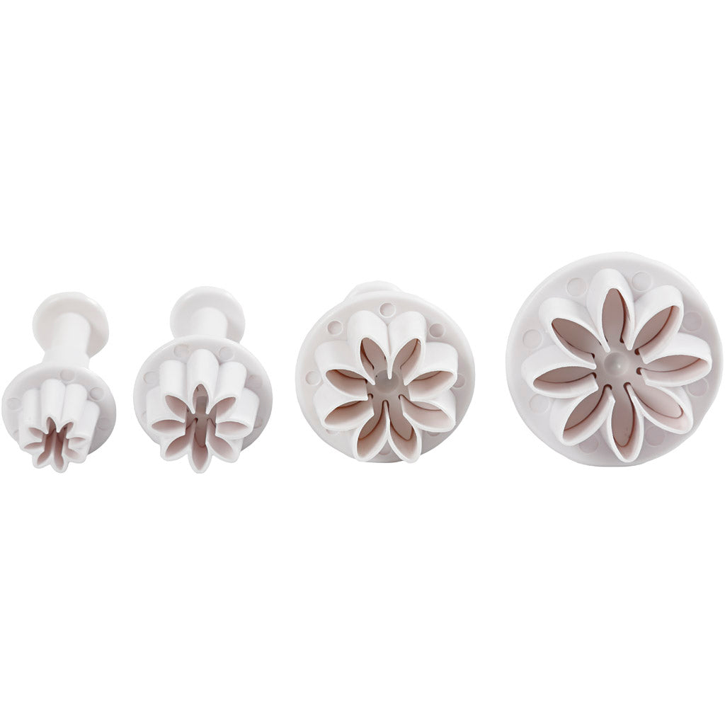 Creativ Company saillant les formes avec fleur de tampon, 4e.