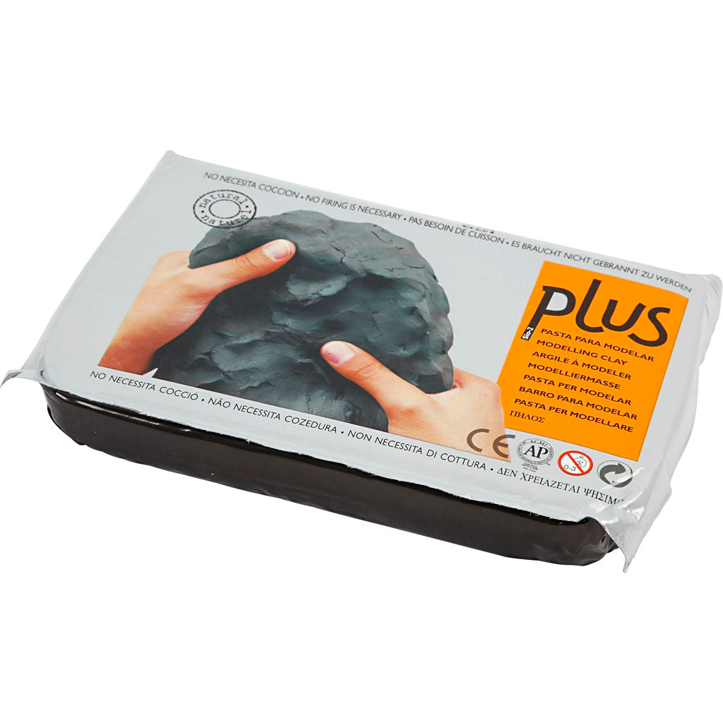 Creativ Company Auto-Hardening Mountain Klei Black, 1000gr