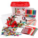 Creativ Company Hobbybox rouge avec des matériaux créatifs