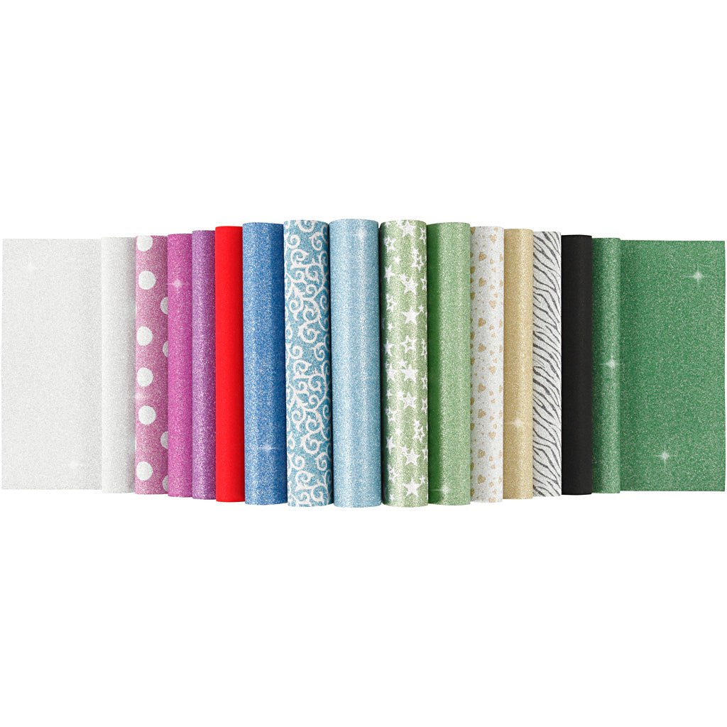 Bloc de papier pailleté A4 150gr, 30 feuilles