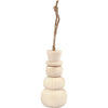 Snowman de pendentif en bois