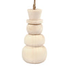 Snowman de pendentif en bois