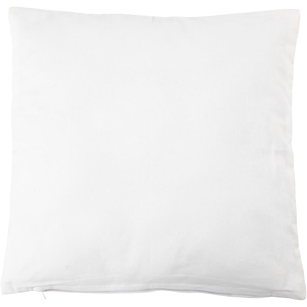 Coussin coussin carré blanc, 40x40cm