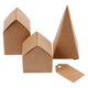 Ensemble de carton de maisons et d'arbres