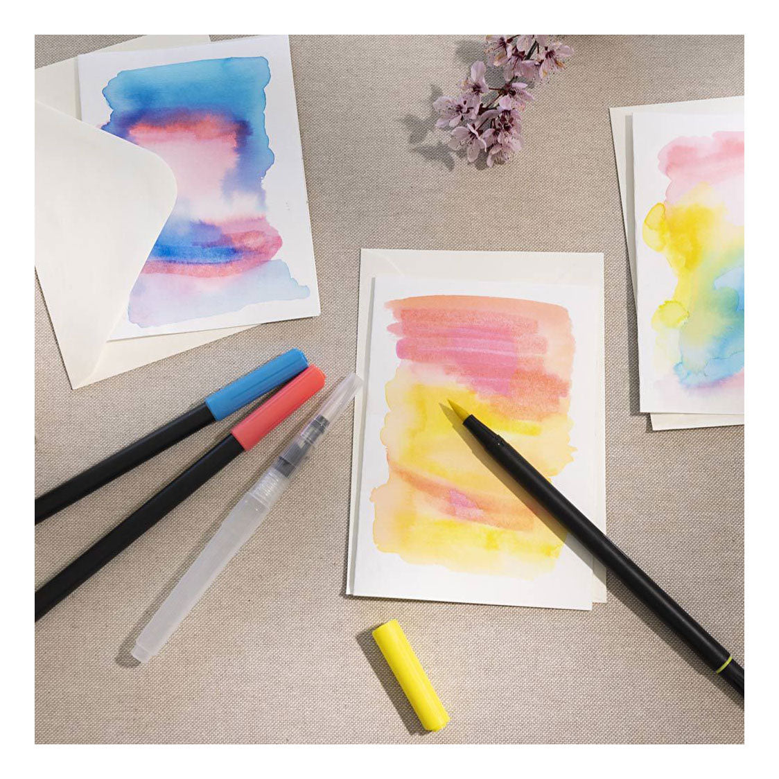 Marqueur aquarelle couleurs standard, 12pcs.
