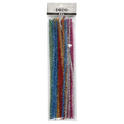 CHENILLE COULEUR STRONGES COULEURS 30 cm, 24SE.